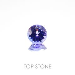 タンザナイト(宝石名タンザナイト) タンザニア産 0.52ct 識別済[20117206]5.1×5mm前後