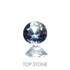 グレイッシュブルースピネル(宝石名スピネル) ビルマ産 0.43ct 識別済[210913467]4.9×4.8mm前後