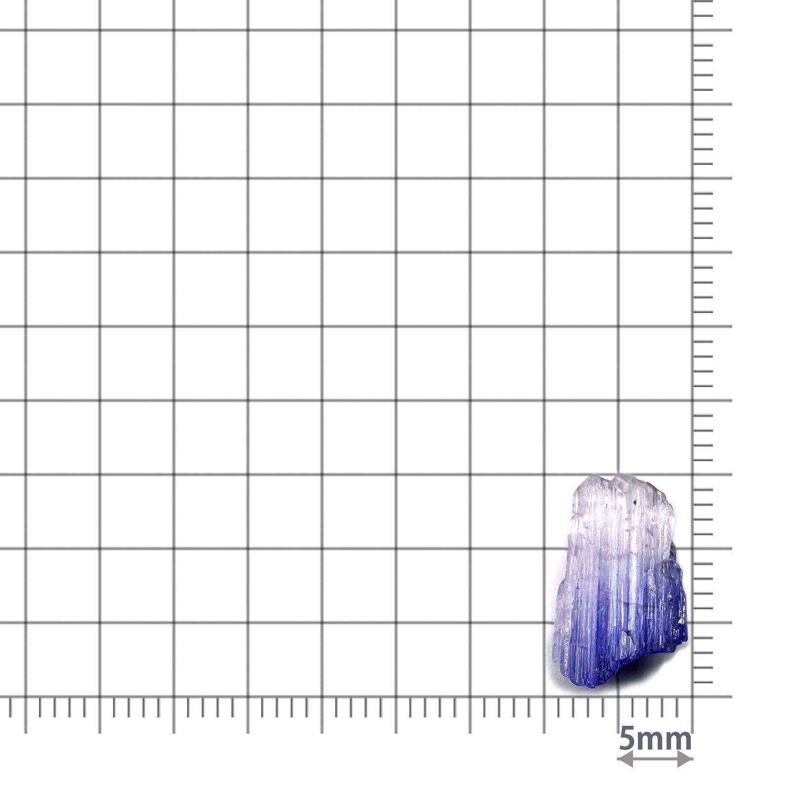 バイカラータンザナイト 原石 タンザニア産 3.77ct / 14x8mm前後 [260424989]