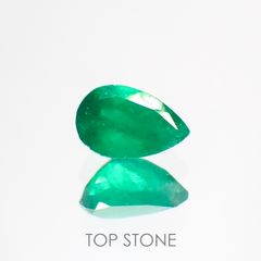 エメラルド(宝石名エメラルド) コロンビア産 0.32ct 識別済[20118361]5.7×3.6mm前後