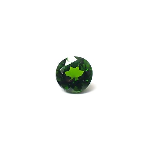 クロムダイオプサイド(宝石名クロム・ダイオプサイド)ロシア産 識別済 0.69ct / 5.3x5.2mm前後 [260432095]