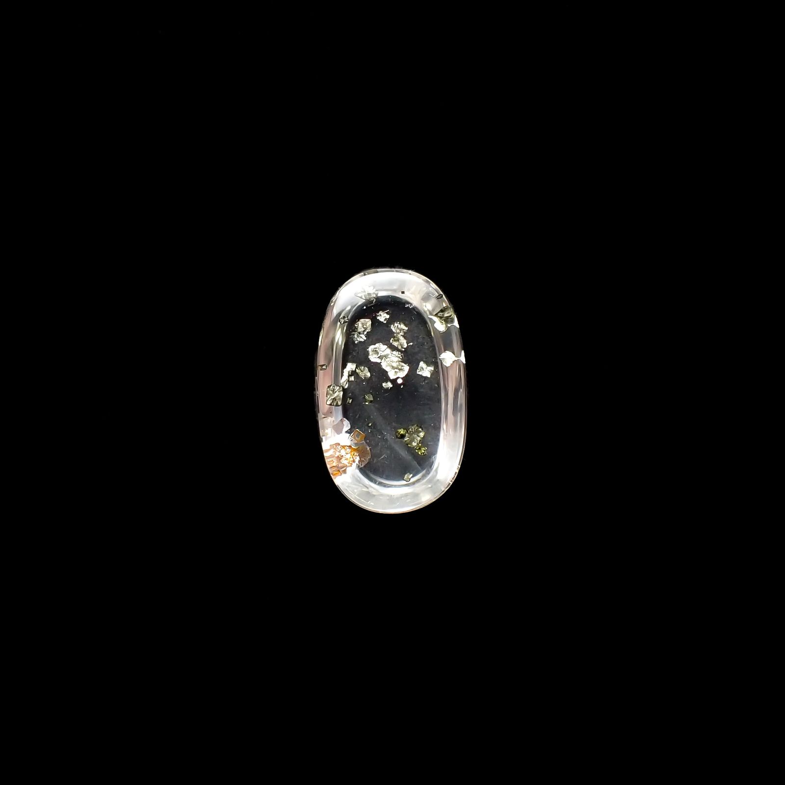 パイライトインクォーツ ブラジル産 3.72ct[240225907]12.5x7.6mm前後