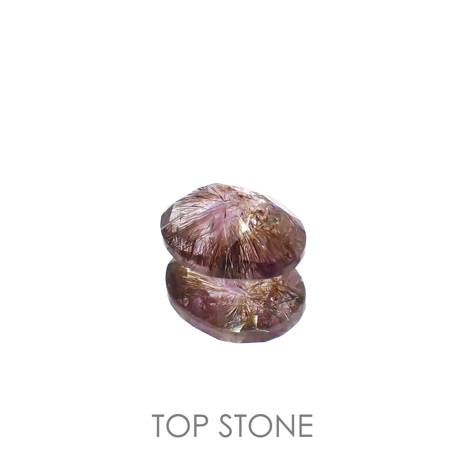 ◇チェッカーカット◇スーパーセブン ブラジル産 2.72ct[220616725]10.8x8.6mm前後