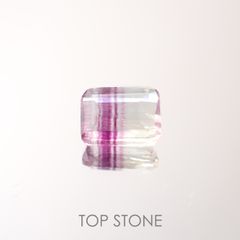 バイカラーフローライト 中国産 1.79ct[220917982]8x5.9mm前後