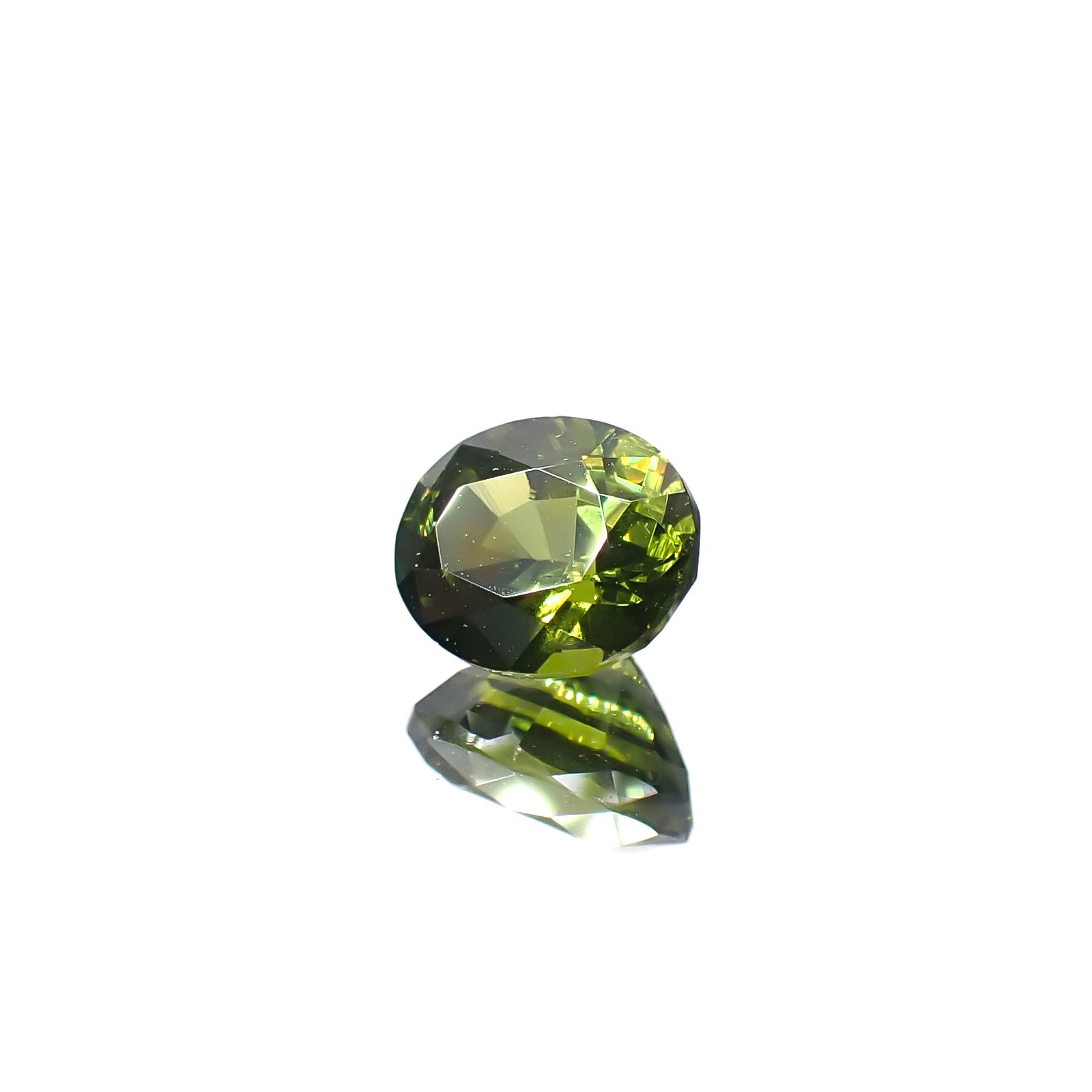 グリーンジルコン スリランカ/カンボジア産 1.17ct[240929086]6.4x5.3mm前後