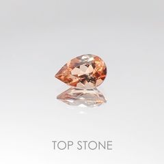 <ランダムセレクト1個販売> アンダリュサイト ペアシェイプカット モザンビーク産 0.40ct前後[20096138]6.1×4mm前後