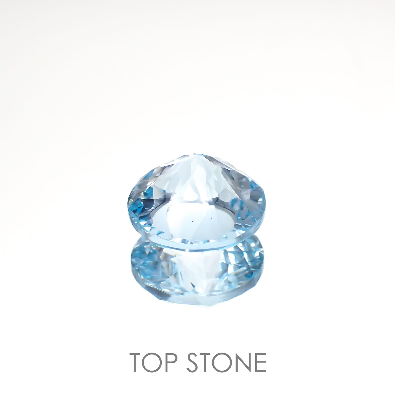 ◇カスタムカット◇ブルートパーズ ブラジル産 4.59ct[221219325]10.1x10.1mm前後