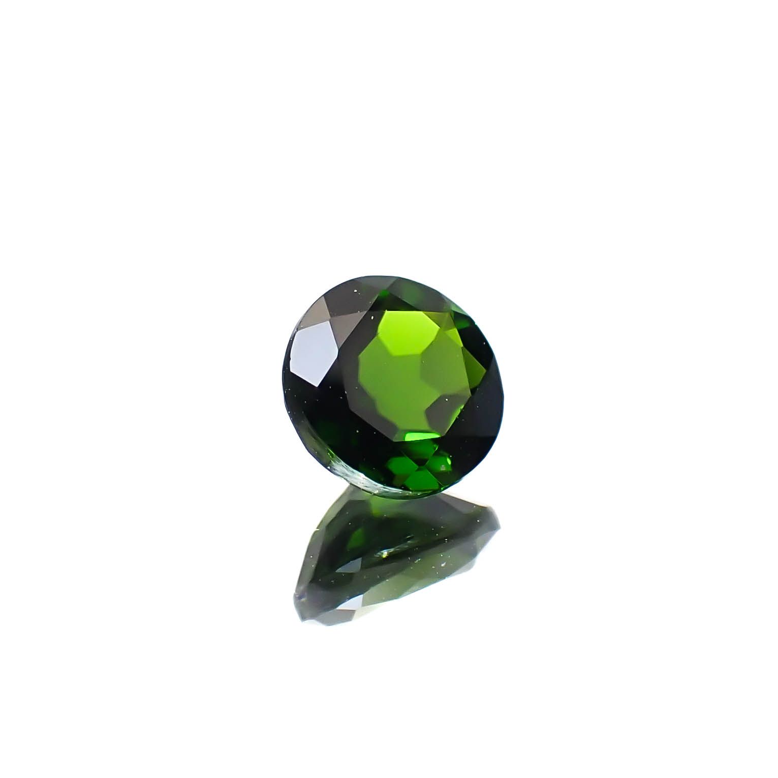 クロムダイオプサイド(宝石名クロム・ダイオプサイド)ロシア産 0.57ct 識別済[250430279]5.1x5mm前後