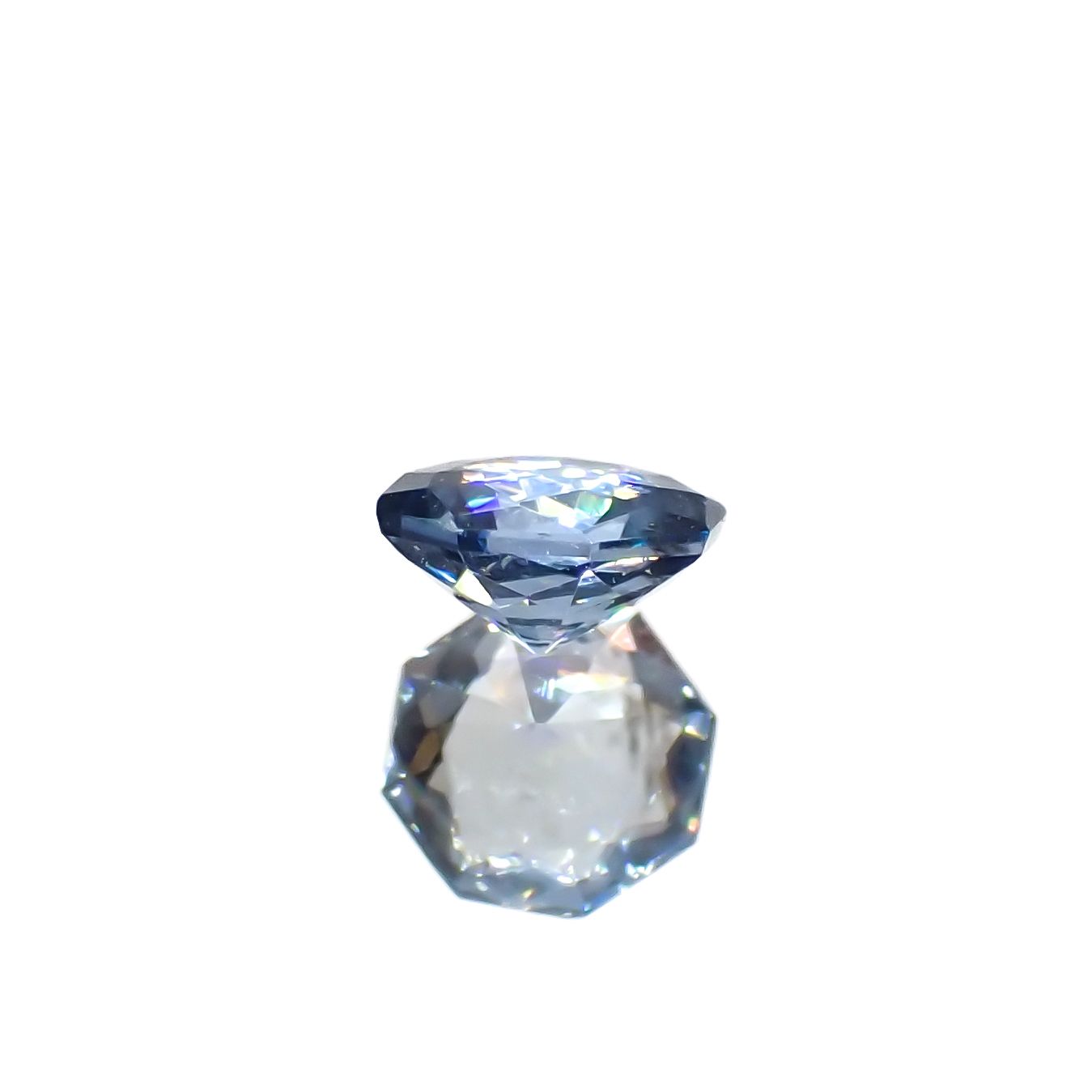 ◇オクタゴンカット◇アベンチュリンアクアマリン ブラジル・ミナスジェライス州産 0.22ct[240226003]4x3.9mm前後