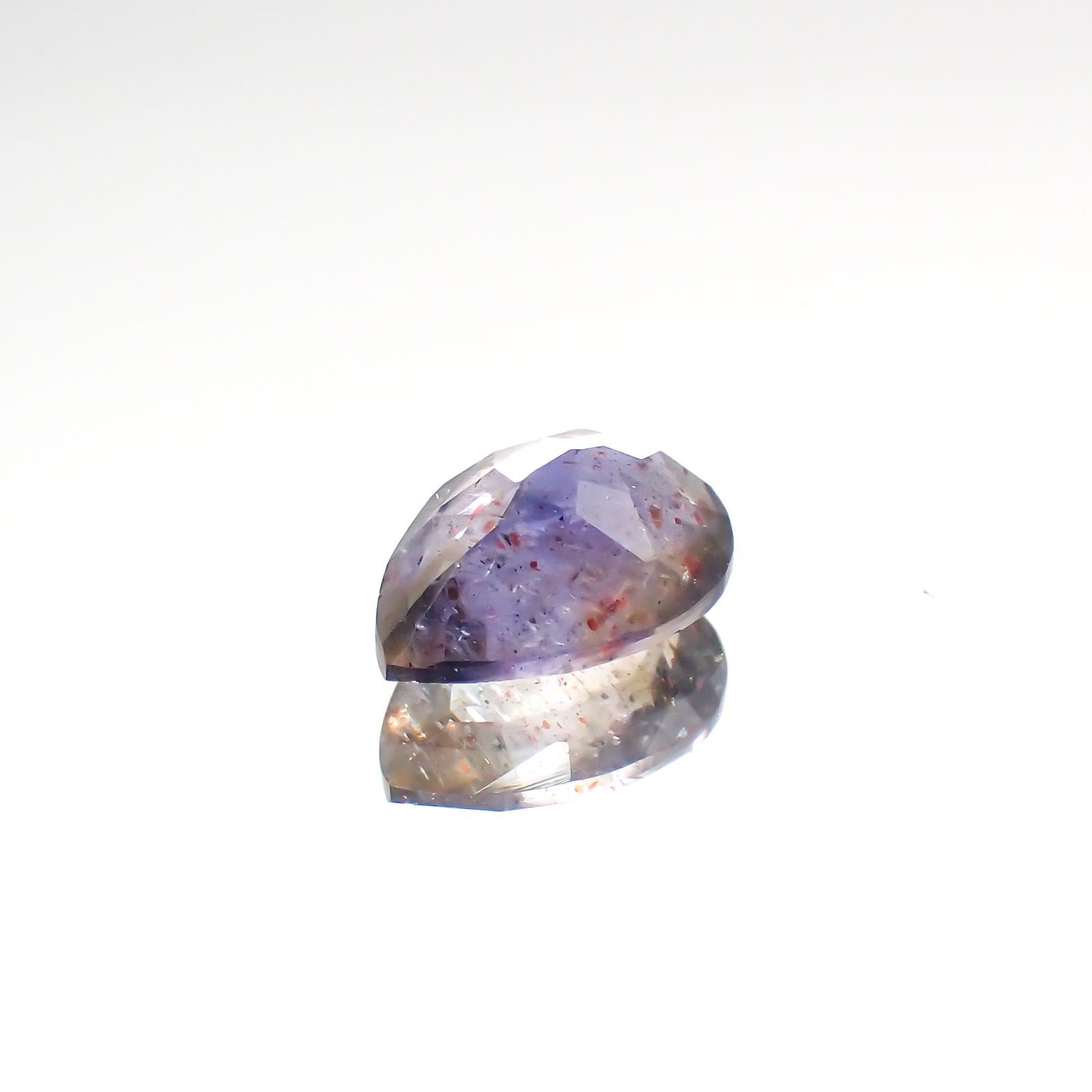 ブラッドショットアイオライト(宝石名アベンチュリン・アイオライト) インド/ブラジル産 1.199ct ソ付(彩珠)[240212393]8.9×6.4mm前後