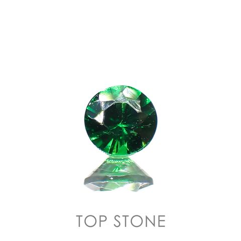 ツァボライト(宝石名ガーネット)タンザニア産 0.14ct 識別済[230120287]3.2x3.2mm前後