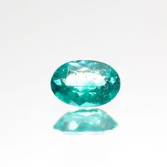 パライバトルマリン(宝石名トルマリン/別名パライバ・トルマリン)ブラジル・バターリャ鉱山産 0.19ct GIA鑑付[211113718]4.67x3.21mm前後