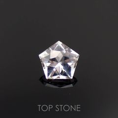 ◇カスタムペンタゴンカット◇ゴッシェナイト(宝石名ゴッシェナイト)ブラジル産 0.43ct 識別済[221219395]5.2x5.4mm前後