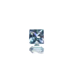 ◇プリンセスカット◇ブルーグリーンコーネルピン(宝石名ブルーグリーン・コーネルピン)タンザニア産 0.15ct 識別済[240527681]2.8x2.8mm前後