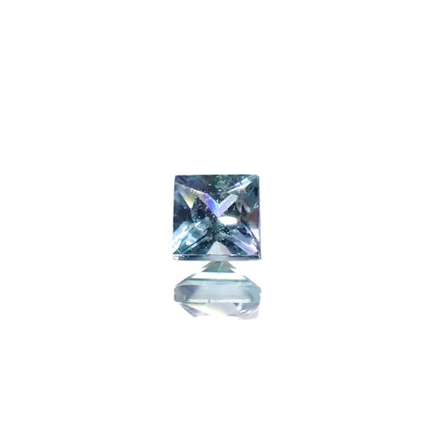 ◇プリンセスカット◇ブルーグリーンコーネルピン(宝石名ブルーグリーン・コーネルピン)タンザニア産 0.15ct 識別済[240527681]2.8x2.8mm前後