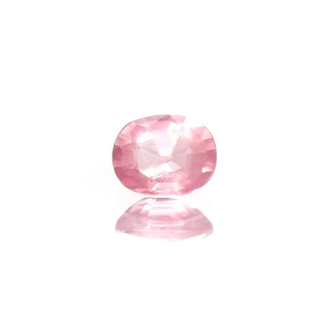 シルキーピンクスピネル(宝石名ピンク・スピネル) タンザニア産 識別済 0.86ct / 6.4x5mm前後 [240212896]