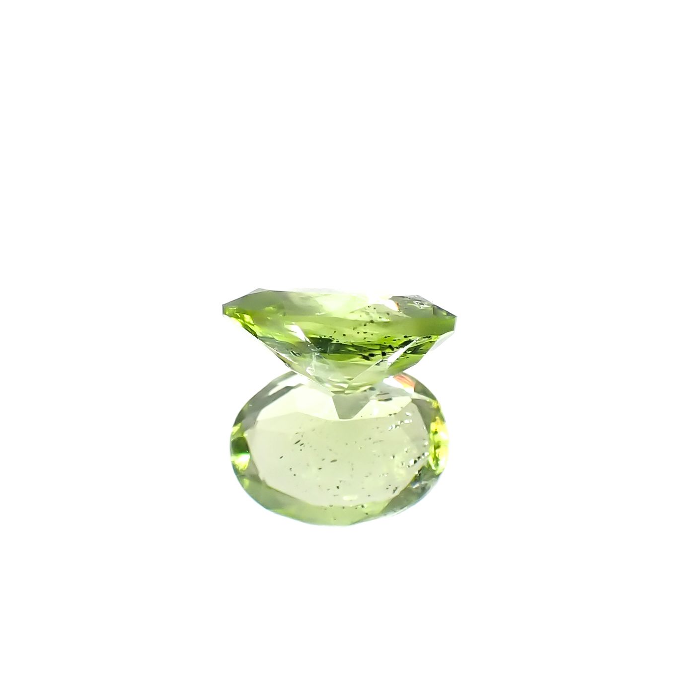 ブラックリリーパッドペリドット アメリカ・アリゾナ州産 1.23ct [231224611]8x6.1mm前後