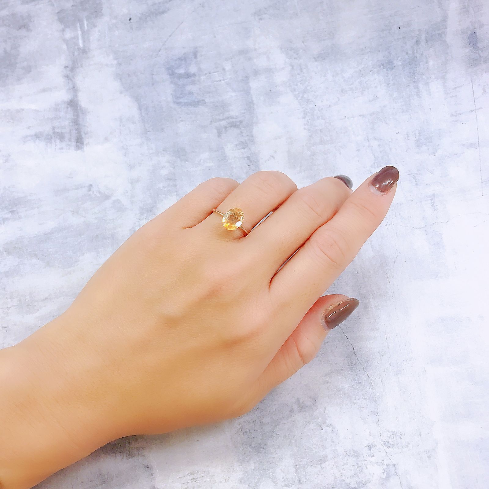 イリュージョンサンストーン インド産 1.70ct[220918099]9x7.1mm前後