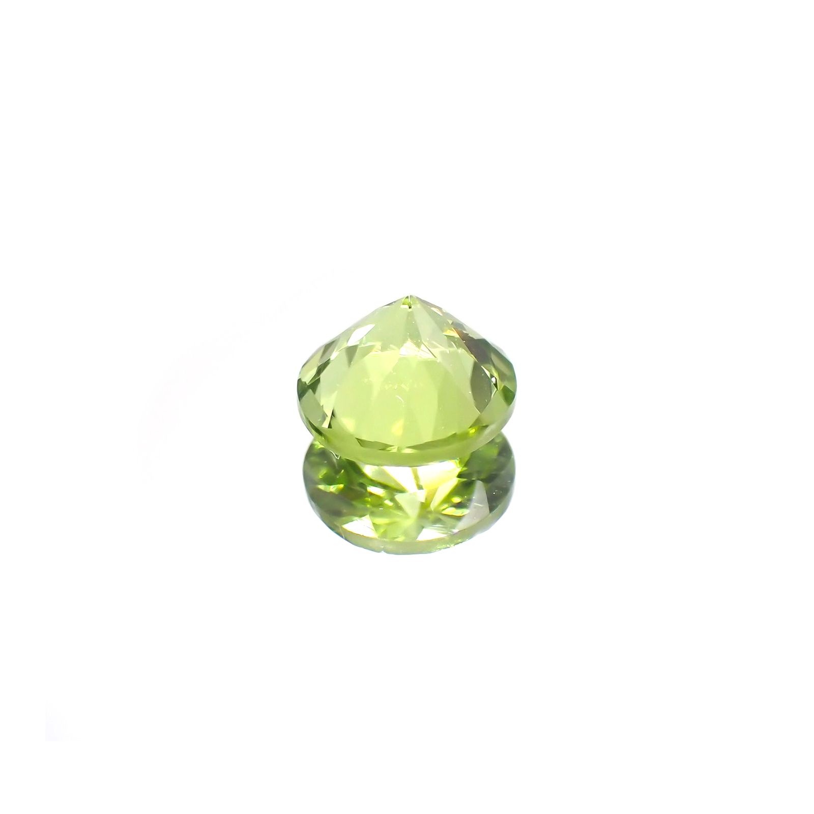 ペリドット(宝石名ペリドット) パキスタン産 1.01ct 識別済 [210913080]6.4×6.4mm前後