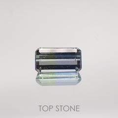バイカラータンザナイト(宝石名バイカラー・ゾイサイト) タンザニア産 0.577ct ソ付(彩珠)[210711580]6.3×3.3mm前後