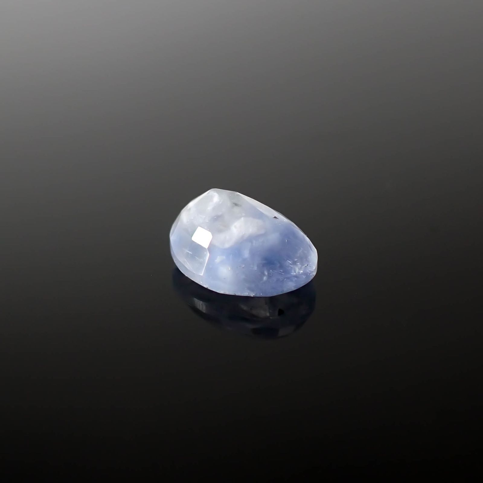 ◇チェッカーカット◇デュモルチェライトインクォーツ ブラジル産 1.57ct[240125656]9x6.6mm前後