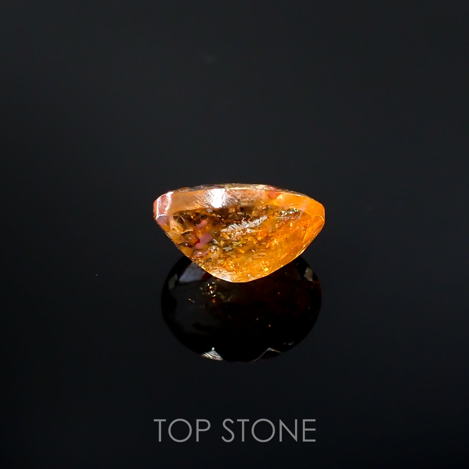 イリュージョンサンストーン インド産 1.76ct[220918101]8.9x7mm前後