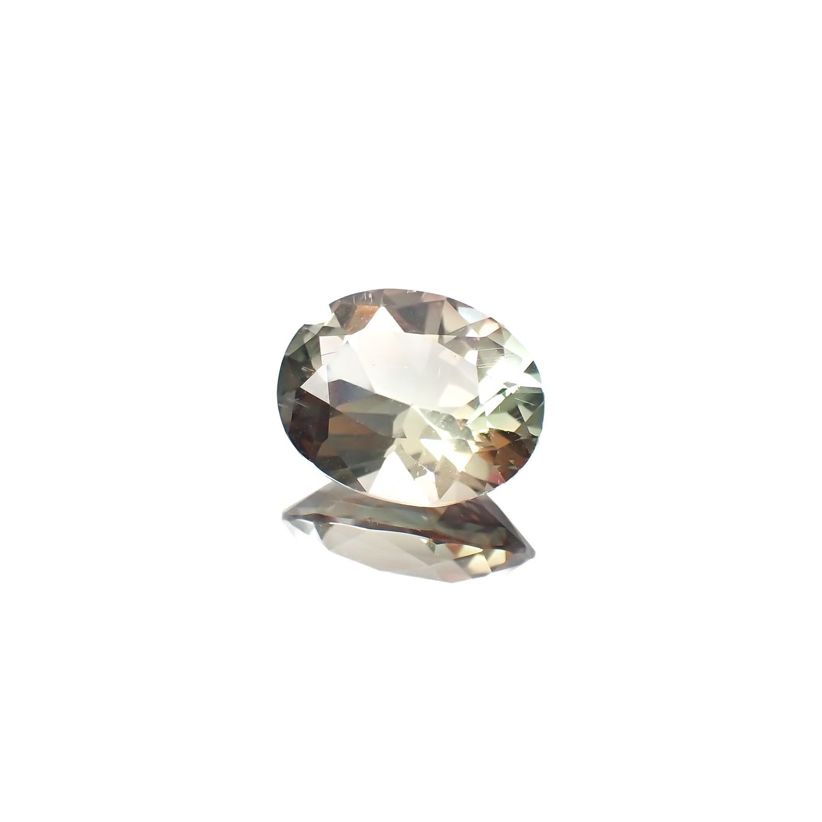バイカラーオレゴンサンストーン アメリカ・オレゴン州産 2.18ct / 10.1x8mm前後 [221018705]