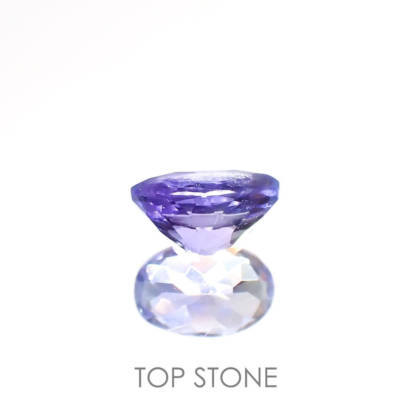 バイカラータンザナイト(宝石名ゾイサイト)タンザニア産 0.57ct 識別済[220515891]6.1x4.1mm前後