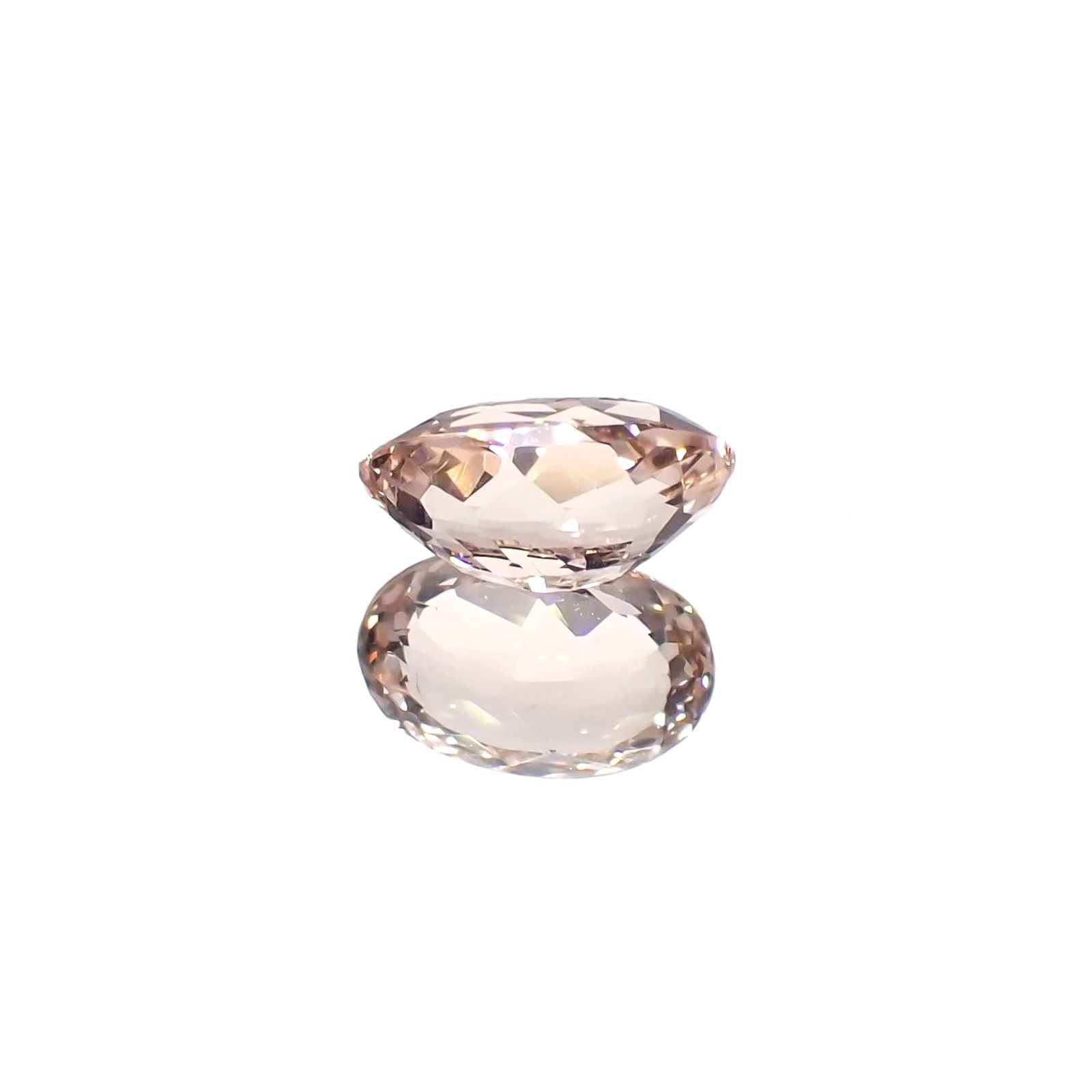 モルガナイト(宝石名モルガナイト)ナイジェリア産 識別済 1.26ct / 8.6x5.5mm前後 [260321160]