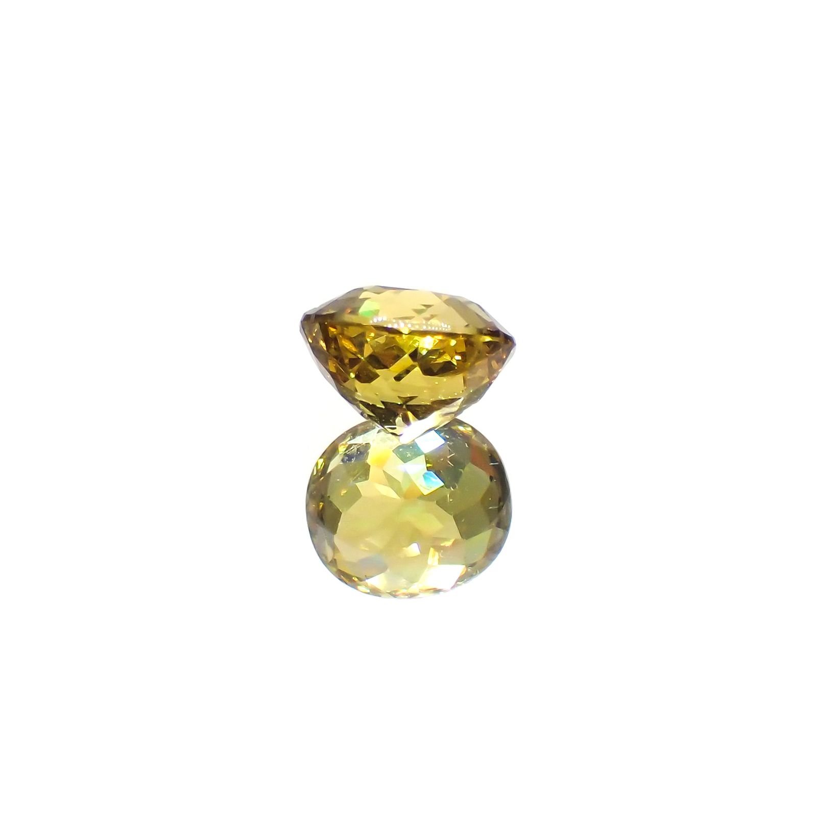 マリガーネット(宝石名グロッシュラー アンドラダイト・ガーネット)マリ共和国産 1.38ct 識別済[220115236]6.6x5.9mm前後