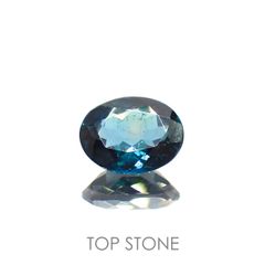 インディゴライト(宝石名ブルー・トルマリン) ブラジル産 1.738ct ソ付(彩珠)[20129308]9×6.9mm前後