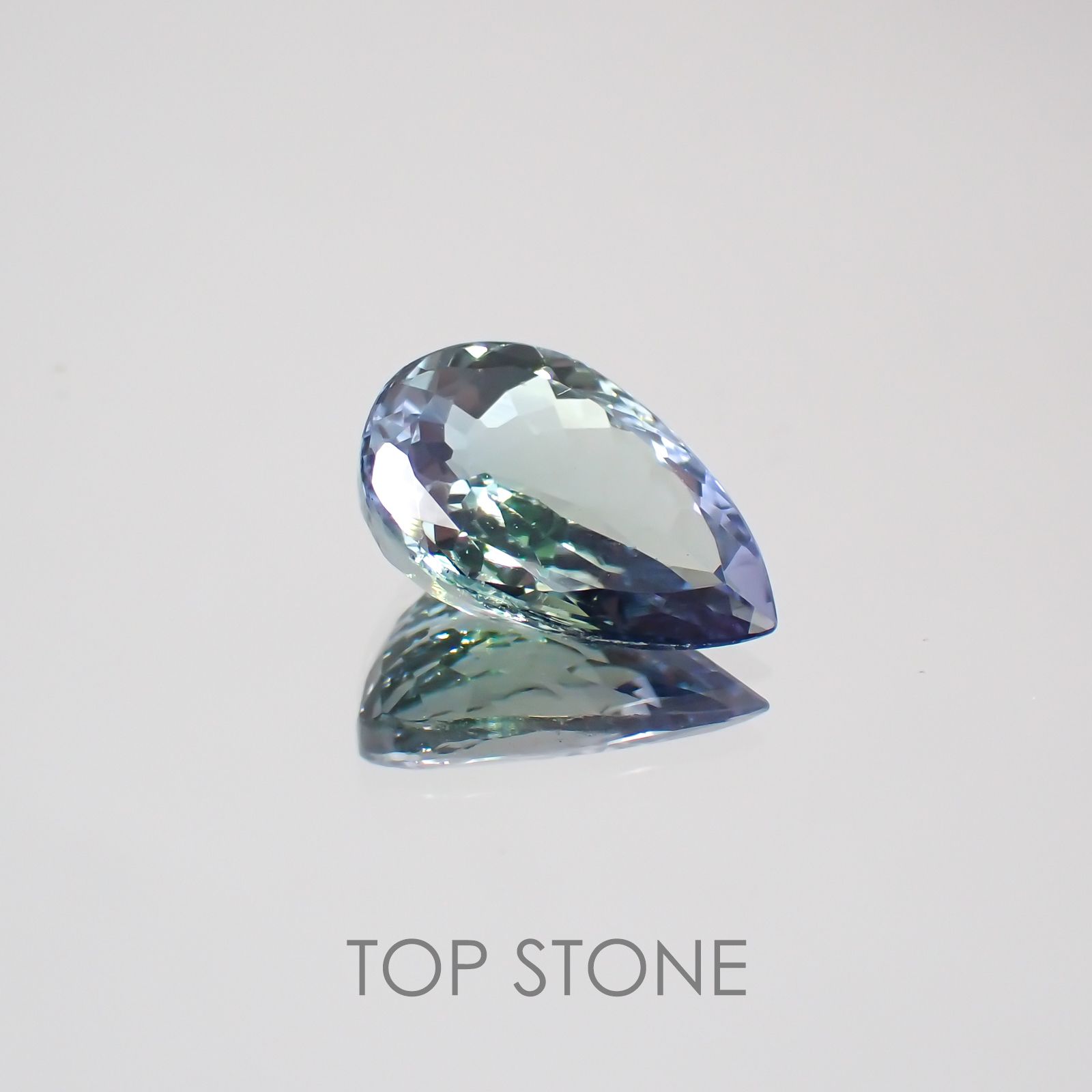 バイカラータンザナイト(宝石名ゾイサイト) タンザニア産 2.507ct ソ付(彩珠)[210410411]11×7.4mm前後