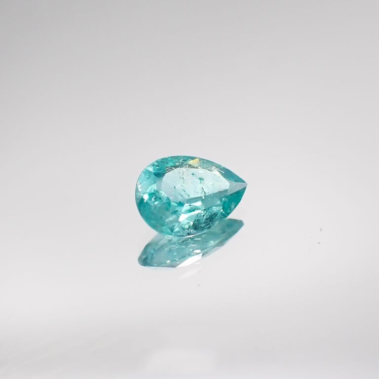 パライバトルマリン(宝石名トルマリン/別名パライバ・トルマリン) ブラジル・キントス鉱山産 0.339ct ソ付(宝貴協)[210711760]6.0×4.2mm前後