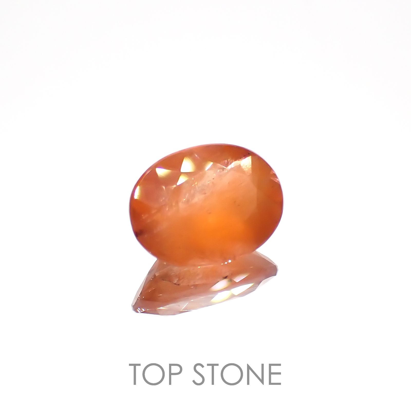 サンストーンスキャポライト(宝石名シーン・スキャポライト)タンザニア産 2.04ct 識別済[221219276]10.1x7.5mm前後