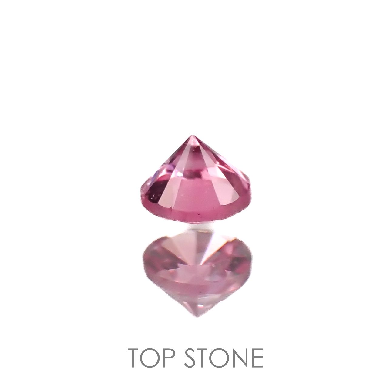 ホットピンクスピネル(宝石名ピンク・スピネル)タンザニア産 0.15ct 識別済[220616599]3.1x3.1mm前後