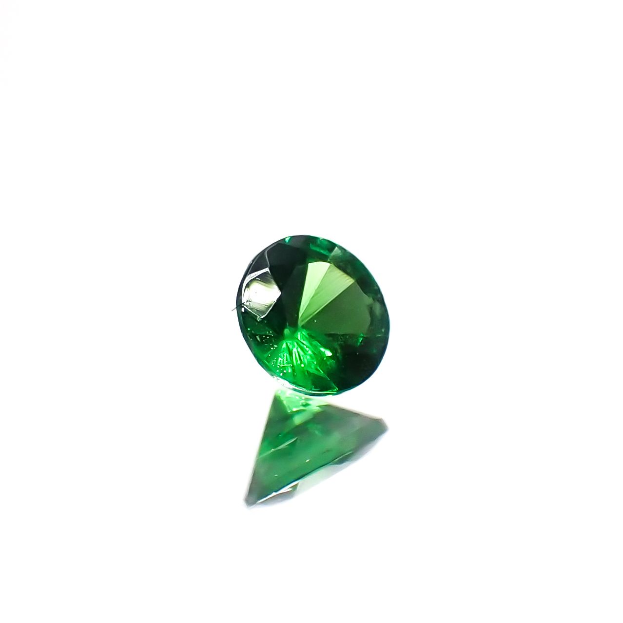 ツァボライト(宝石名グリーン グロッシュラー・ガーネット)タンザニア産 0.11ct 識別済[240226078]3x3mm前後
