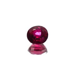 ルビー 非加熱(宝石名ルビー) マダガスカル産 識別済 0.29ct / 3.8x3.4mm前後 [210711738]