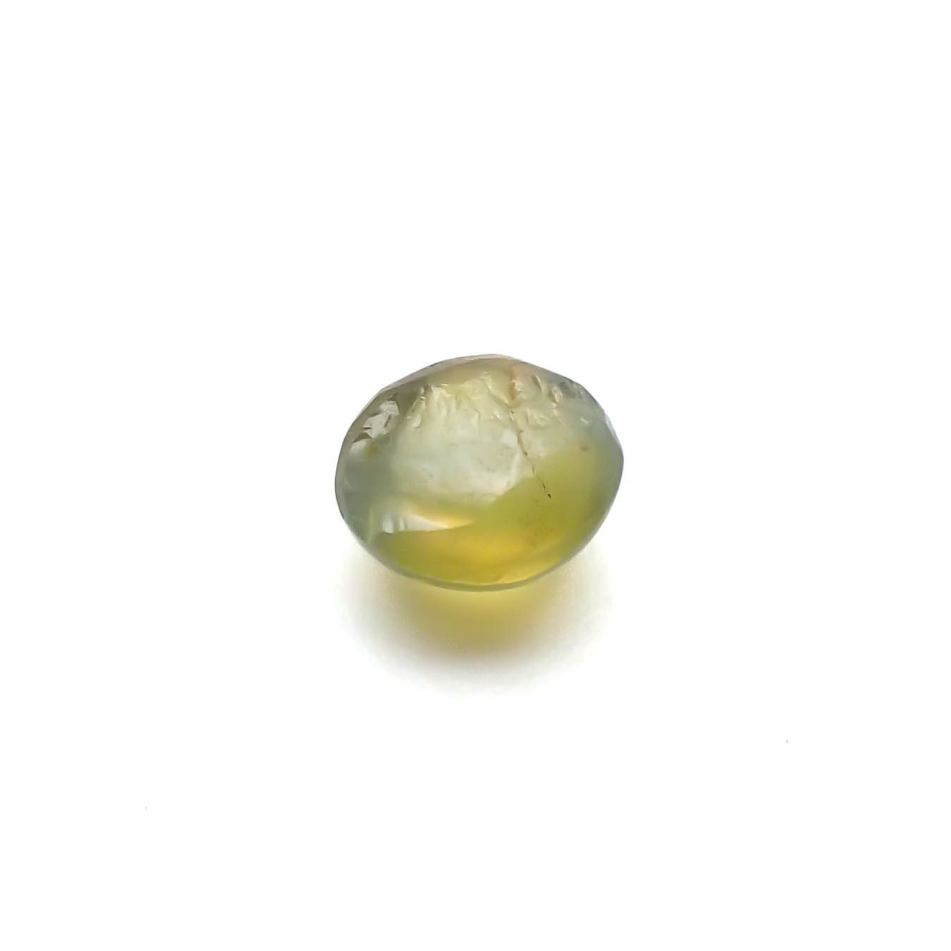 クリソベリルキャッツアイ(宝石名クリソベリル・キャッツアイ)スリランカ産 0.71ct 識別済[231225017]5x4.5mm前後