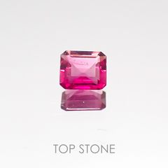 レッドベリル(宝石名レッド・ベリル) アメリカ・ユタ州産 0.118ct ソ付(彩珠)[20107036]3.4×3.1mm前後