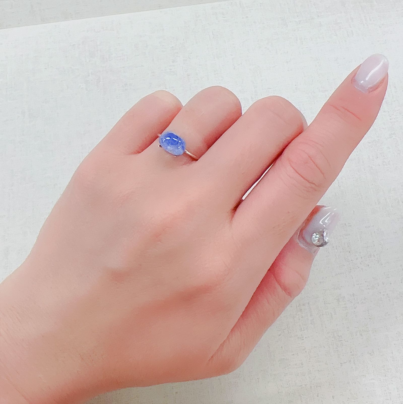 デュモルチェライトインクォーツ ブラジル産 1.71ct[230320895]9x6.1mm前後