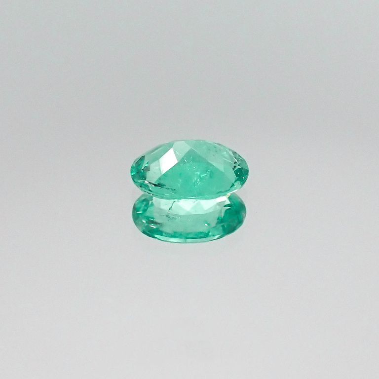 パライバトルマリン(宝石名トルマリン/別名パライバ・トルマリン) ブラジル産 0.479ct ソ付(宝貴協)[20052682]6×4.5mm前後
