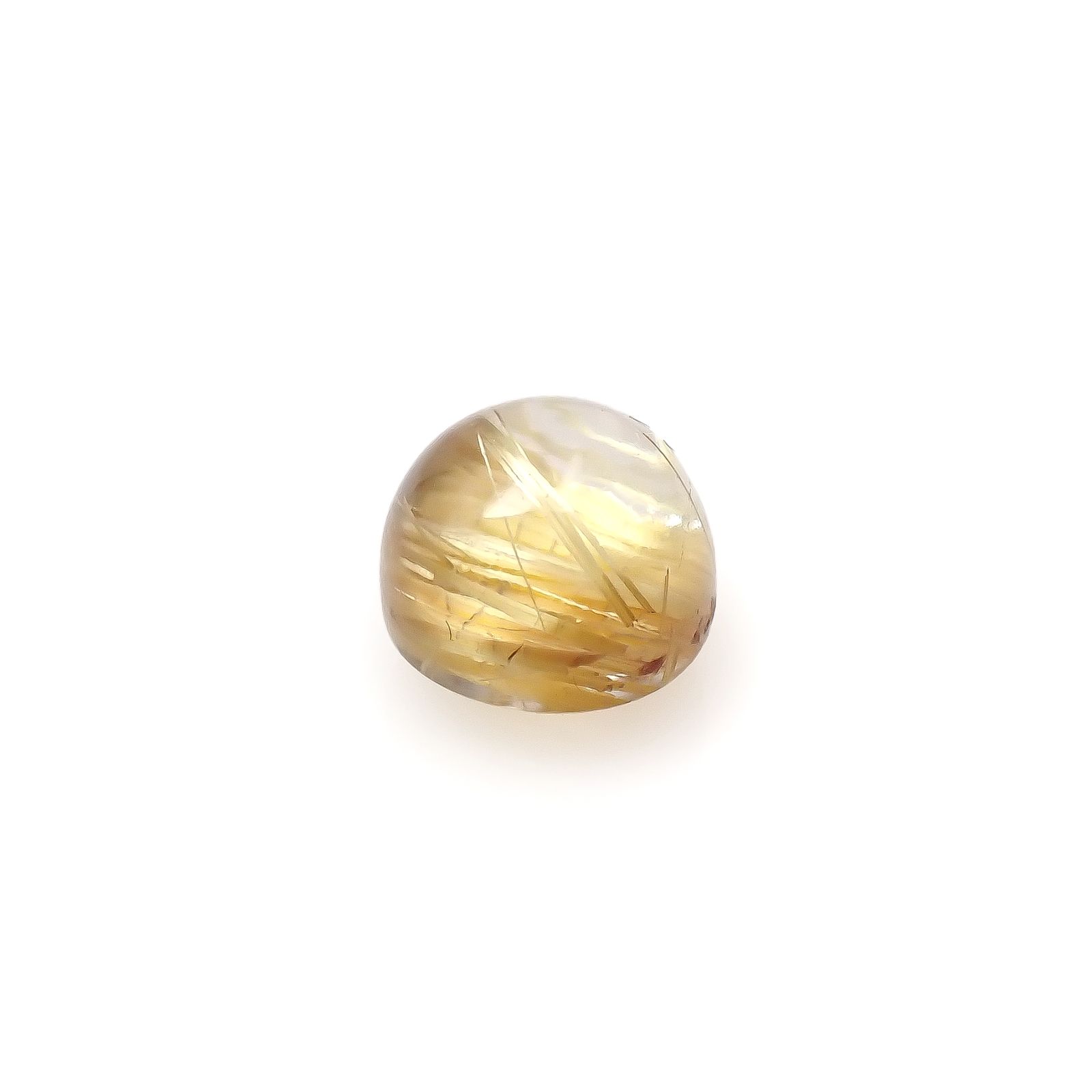 ルチルクオーツ キャッツアイ ブラジル産 2.22ct[240427337]7.1x7.1mm前後