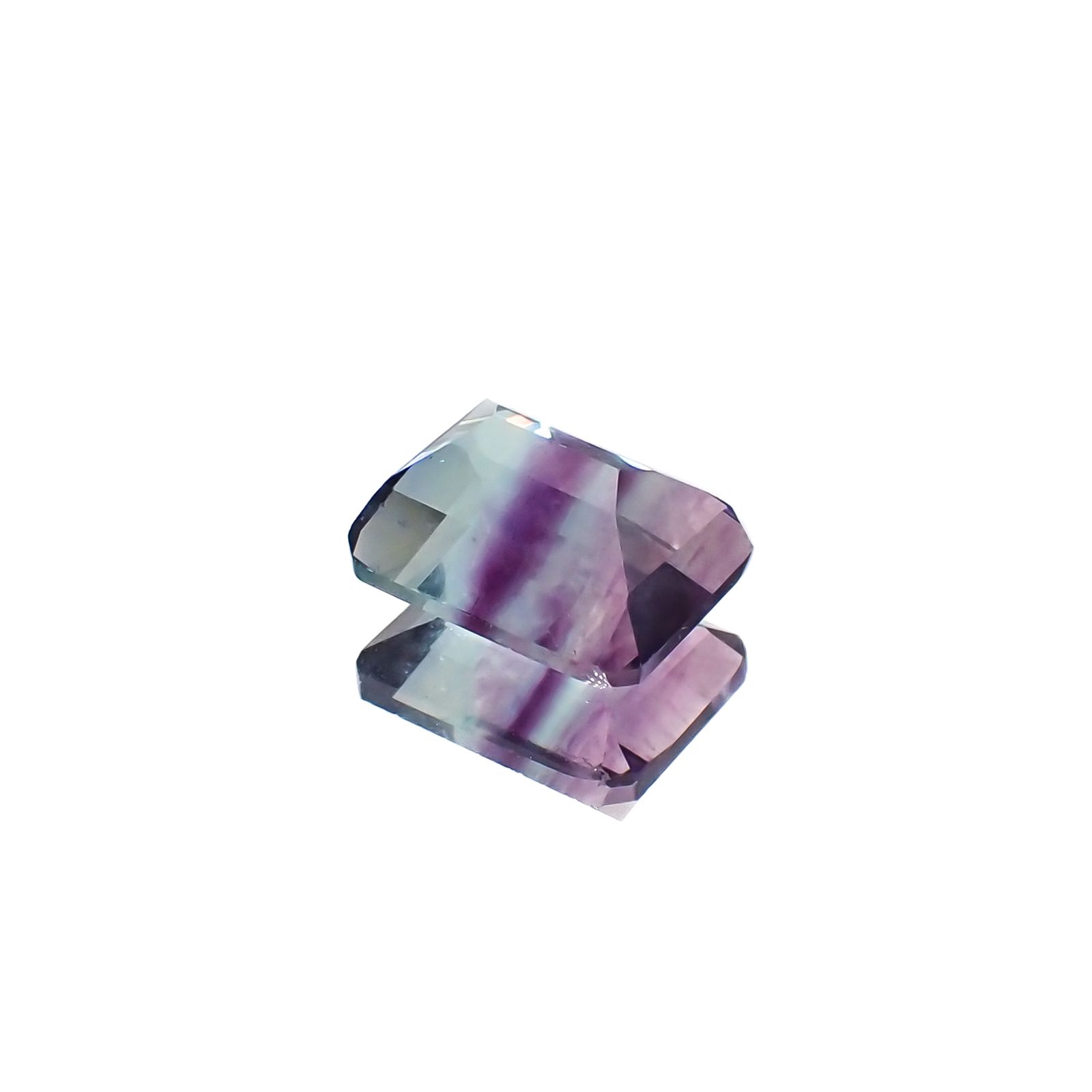 パーティカラーフローライト フルオレッセンス ブラジル産 4.32ct[230823267]10.1x8.1mm前後