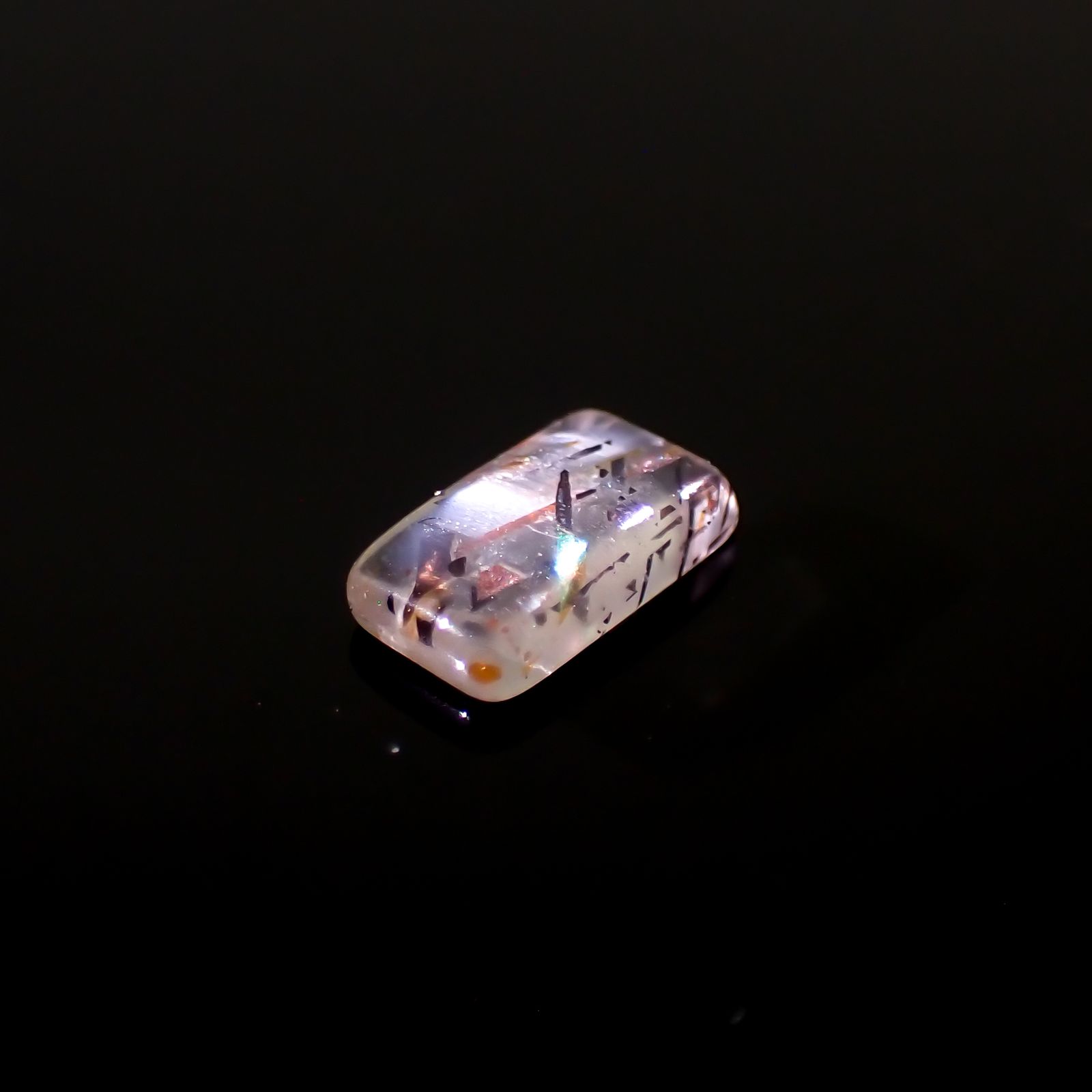 レインボーラティスサンストーン オーストラリア産 0.33ct[230321088]6.1x3.4mm前後