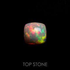 ハイドロフェーンオパール(宝石名オパール)エチオピア産 7.439ct ソ付(彩珠)[221018915]14x13.6mm前後