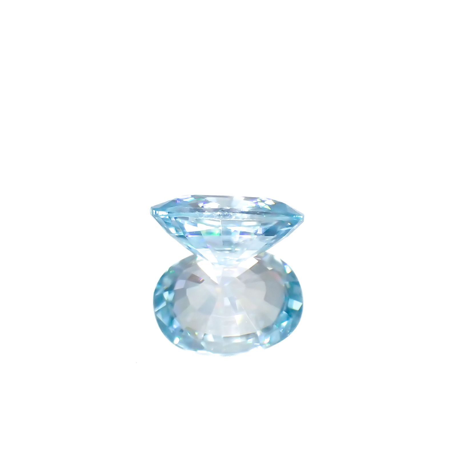バイカラーブルージルコン カンボジア産 1.73ct[230320984]7.9x5.9mm前後