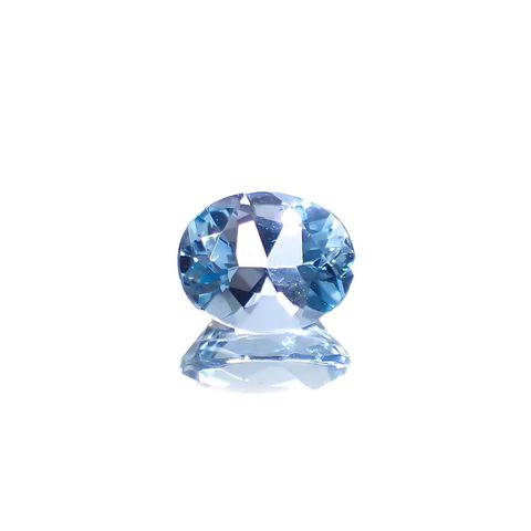タトゥーアクアマリン ブラジル・ミナスジェライス州タトゥー鉱山産 0.70ct[240929121]6.6x5.3mm前後