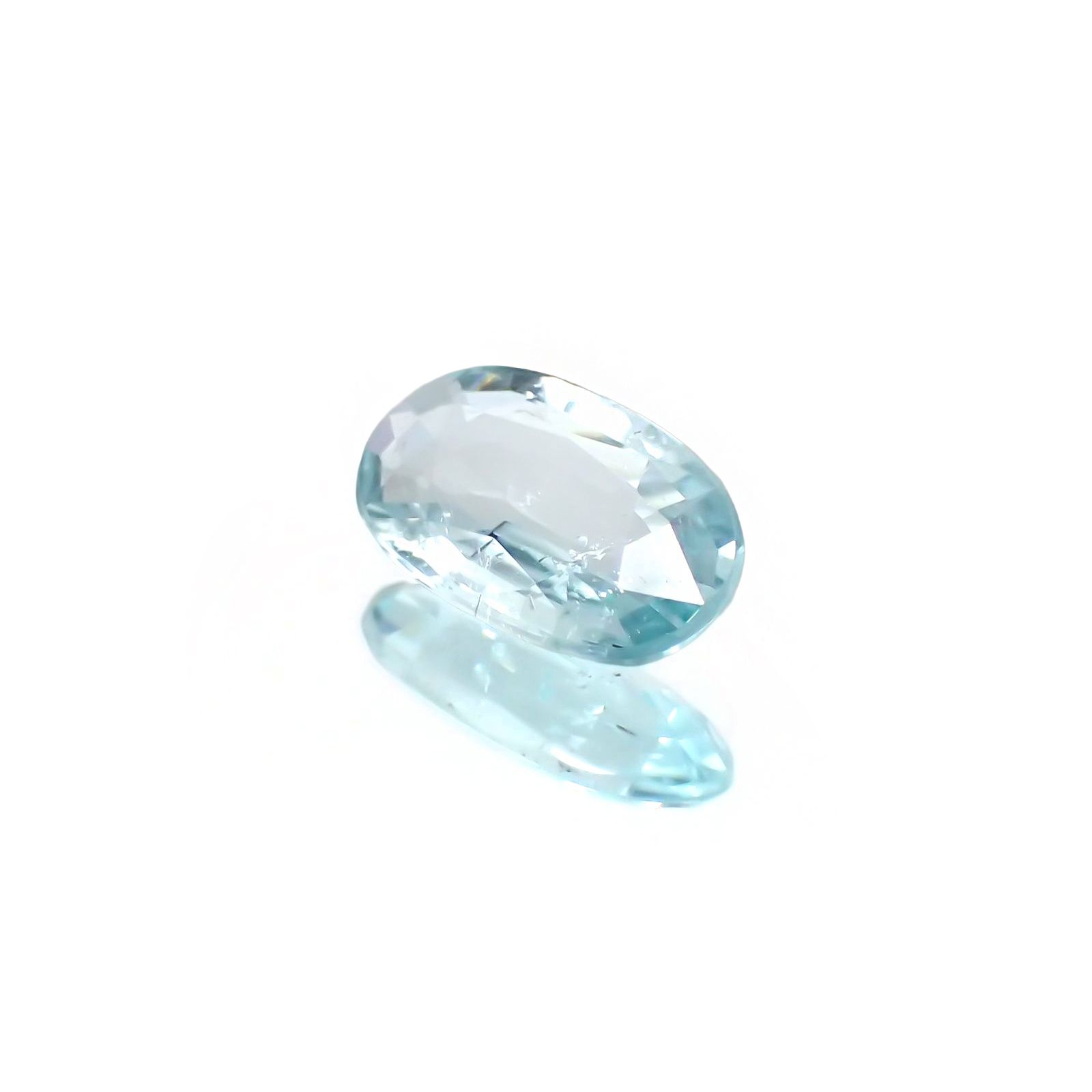 パライバトルマリン(宝石名トルマリン/別名パライバ・トルマリン)モザンビーク産 識別済 0.65ct / 7.9x4.7mm前後 [230421884]