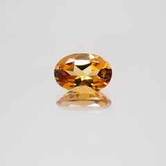 インペリアルガーネット(宝石名ヘソナイト・ガーネット)スリランカ産 0.77ct 識別済[231224371]6.9x4.7mm前後
