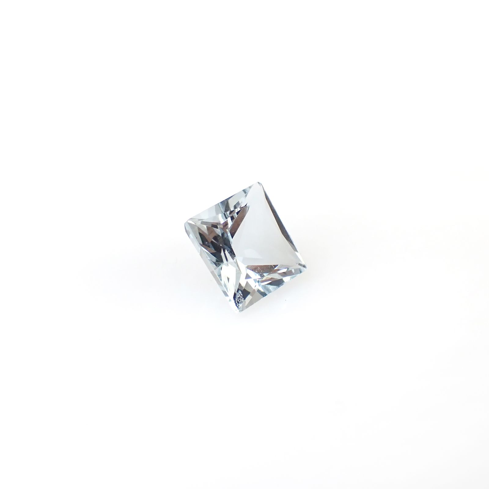◇プリンセスカット◇アクアマリン モザンビーク産 1.55ct [250530330]7x7mm前後